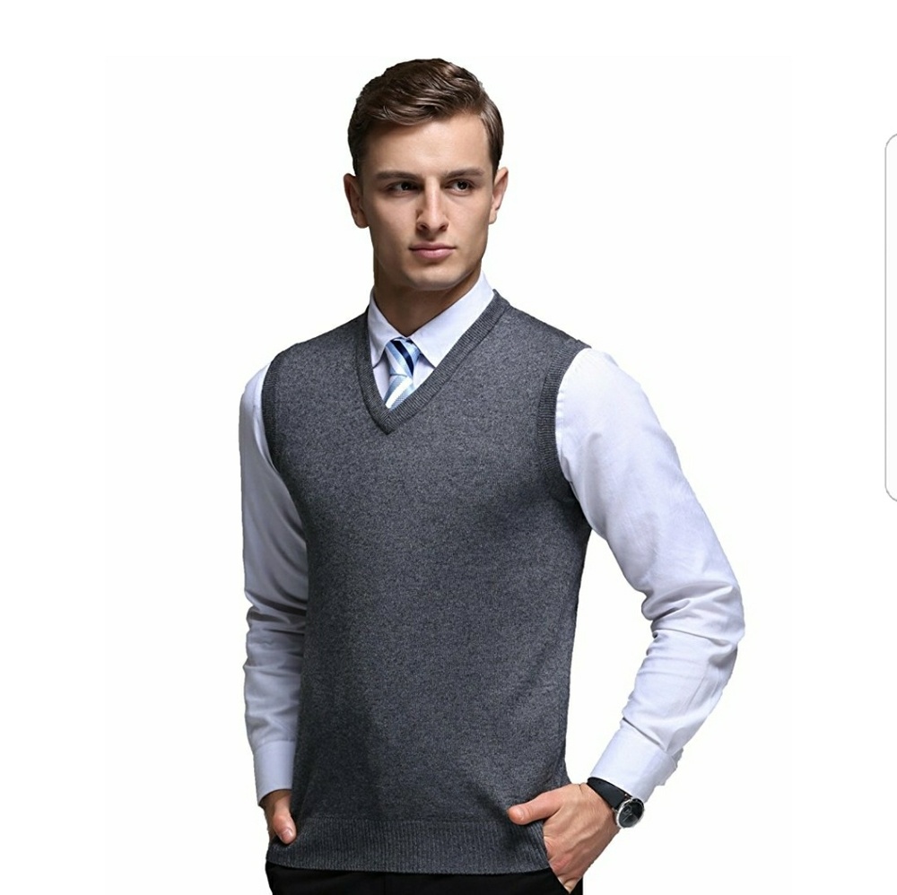🖤HP🖤 Charcoal Grey Sweater Vest - Picture 4 of 4